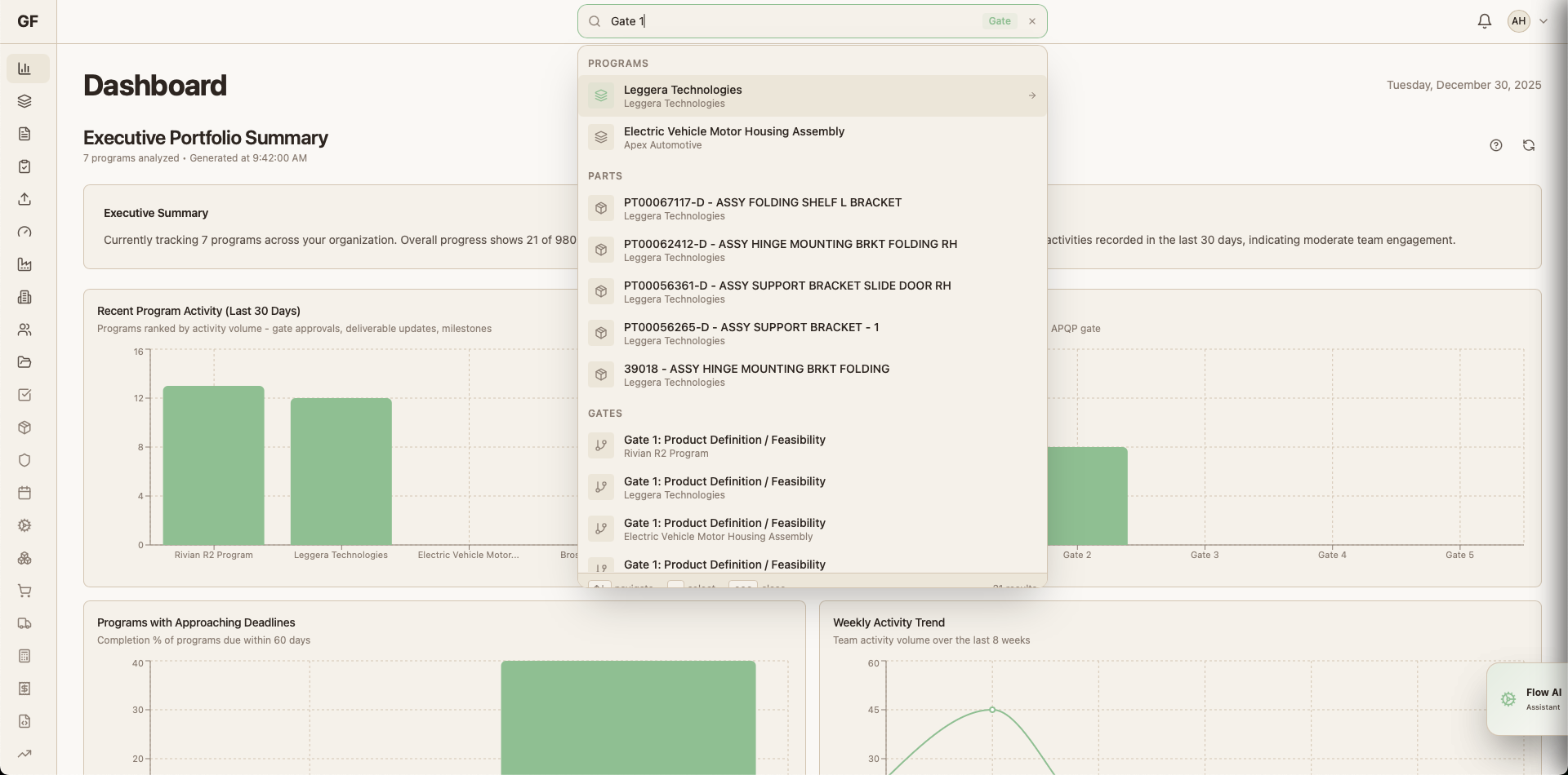 GatesFlow Universal Search